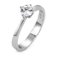 Solitär Ring 750/18 K Weissgold Diamant