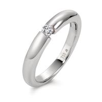 Solitär Ring 750/18 K Weissgold Diamant