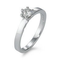 Solitär Ring 750/18 K Weissgold Diamant