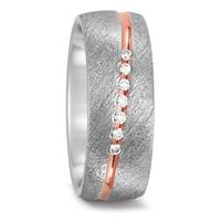 Partnerring Edelstahl Diamant