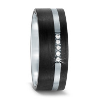 Partnerring Edelstahl Zirkonia