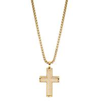 Halskette mit Anhänger Edelstahl Zirkonia