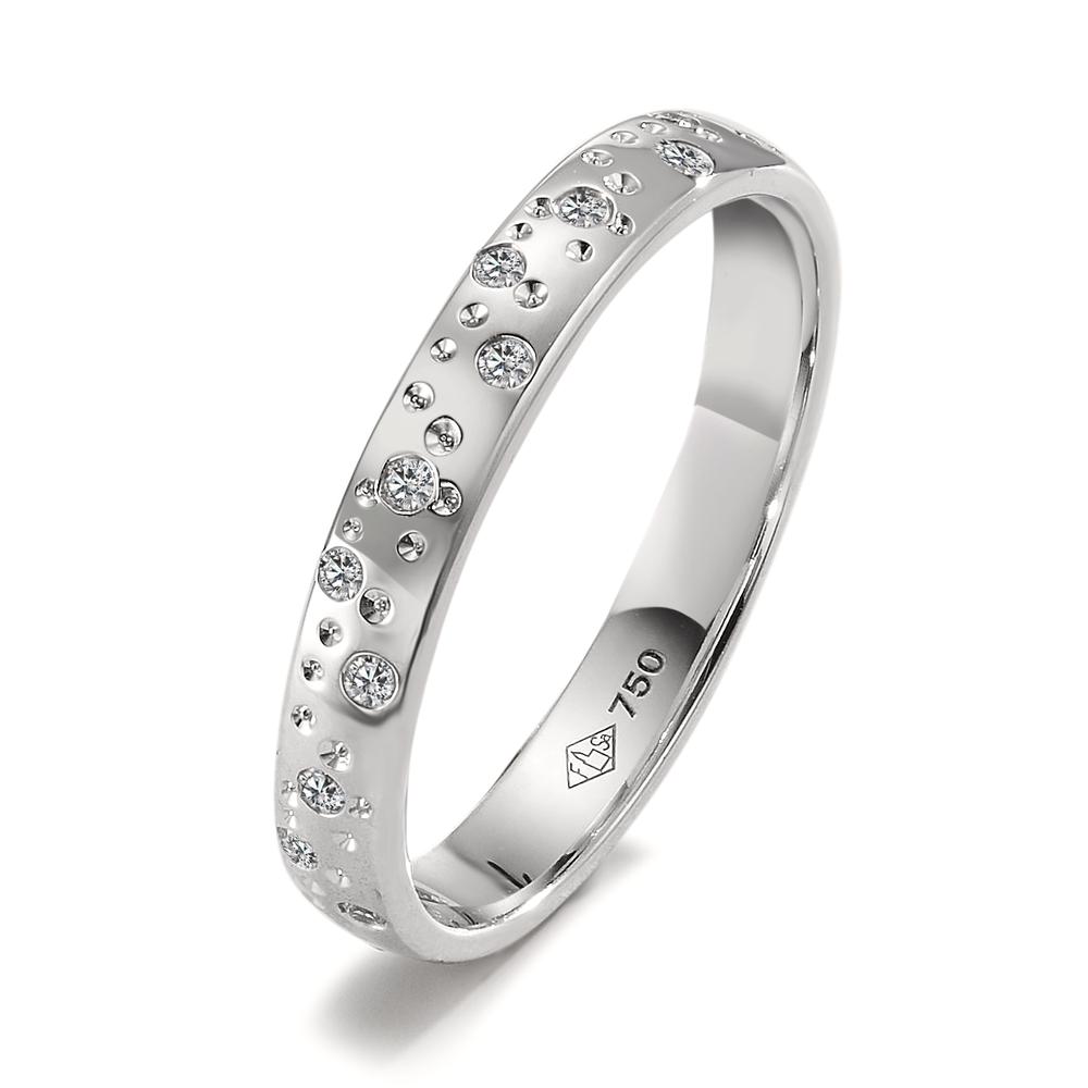 Fingerring 750/18 K Weissgold Diamant