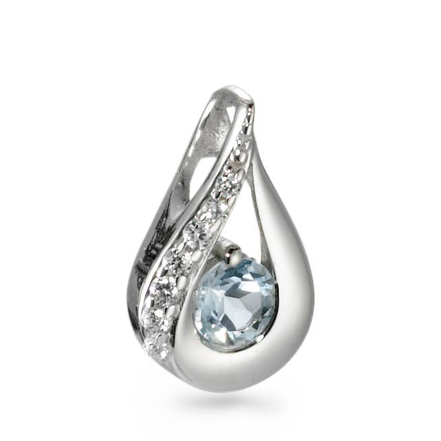 Anhänger Silber blauer Topas