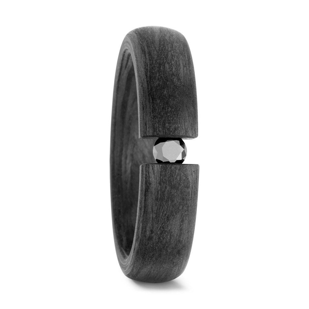 Fingerring Carbon Diamant