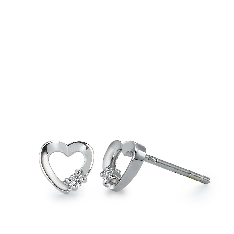 Ohrstecker 750/18 K Weissgold Diamant