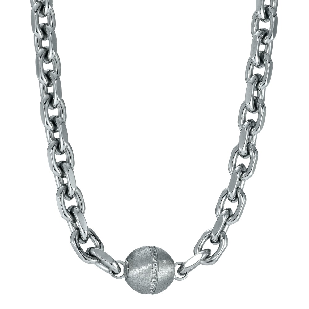 Collier Edelstahl Zirkonia