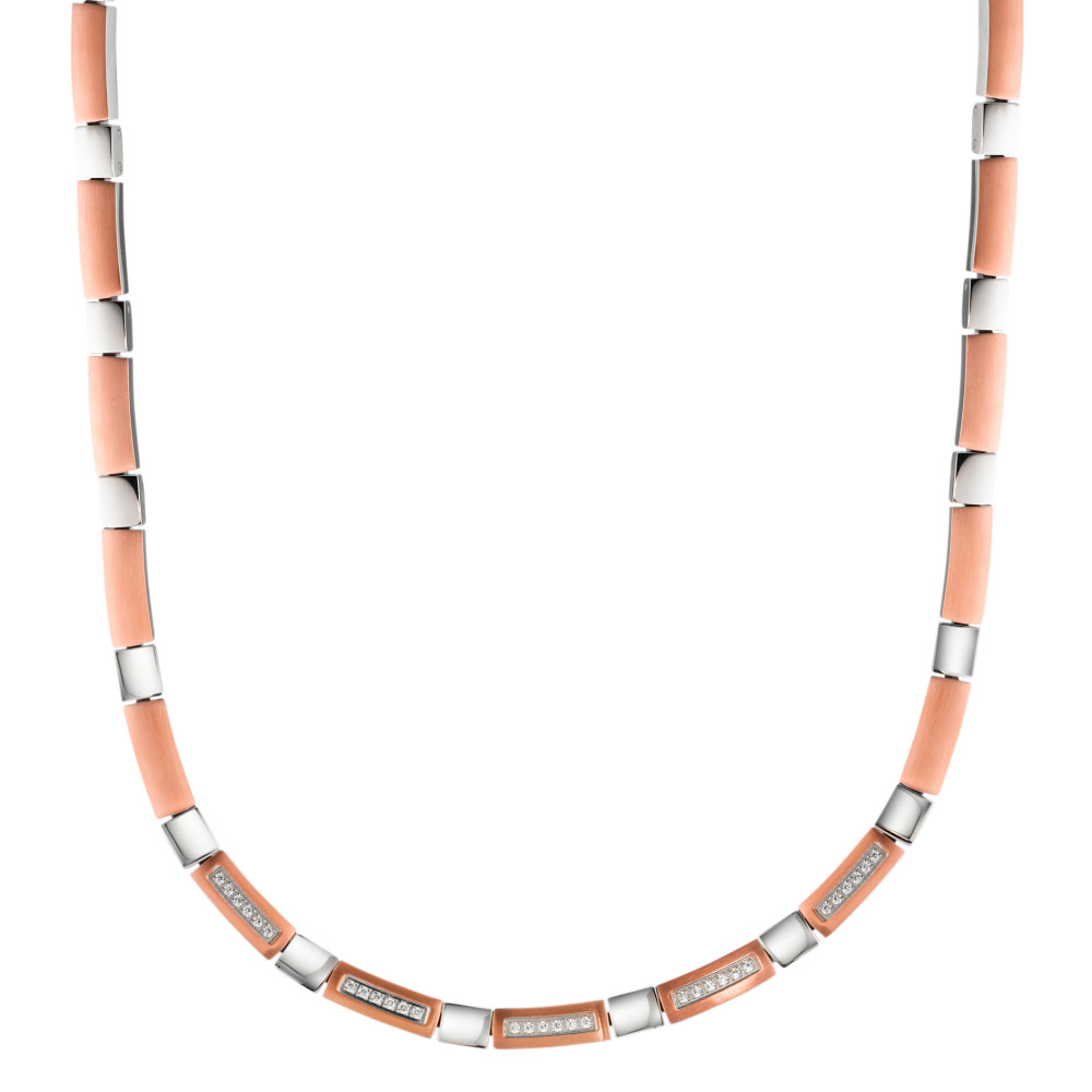 Collier Edelstahl Zirkonia