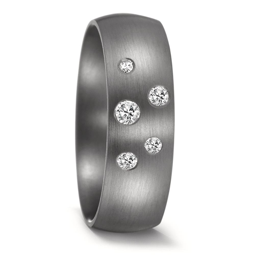 Fingerring 999 Tantal Diamant
