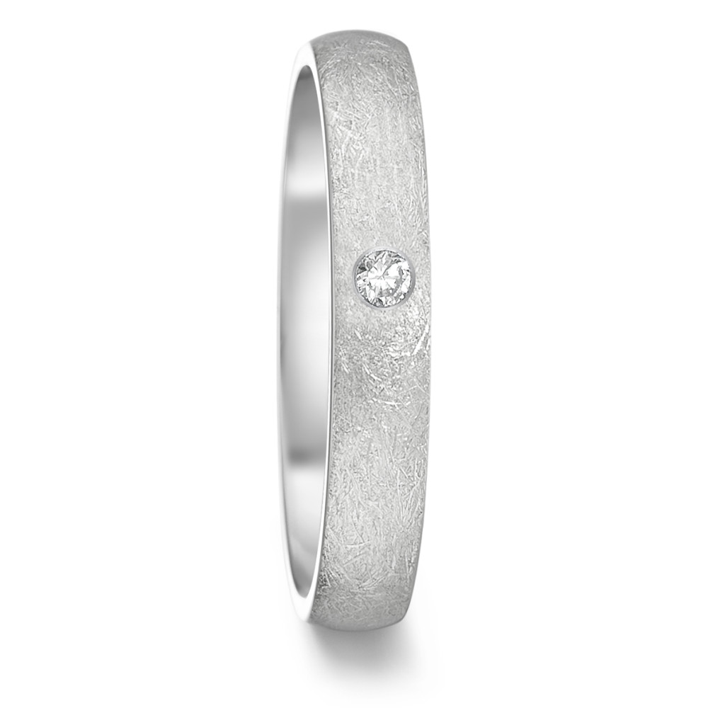 Partnerring Edelstahl Diamant