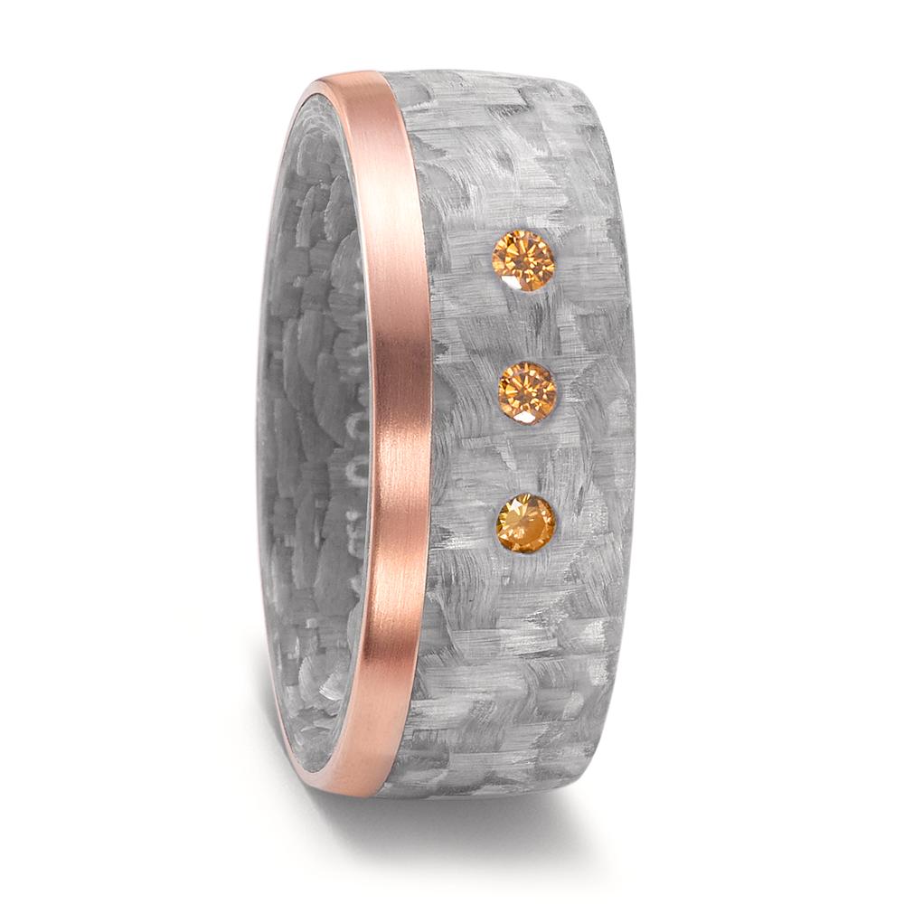 Partnerring Carbon Diamant